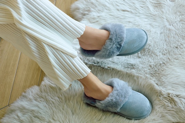 kapcie damskie Ekskluzywne skórzane kapcie Vanuba