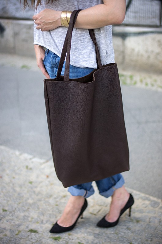 Tote Large Czekolada patkas