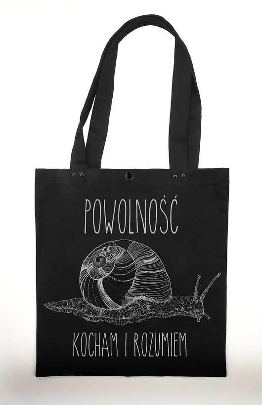 Powolność - torba z grubej bawełny Wild Dot