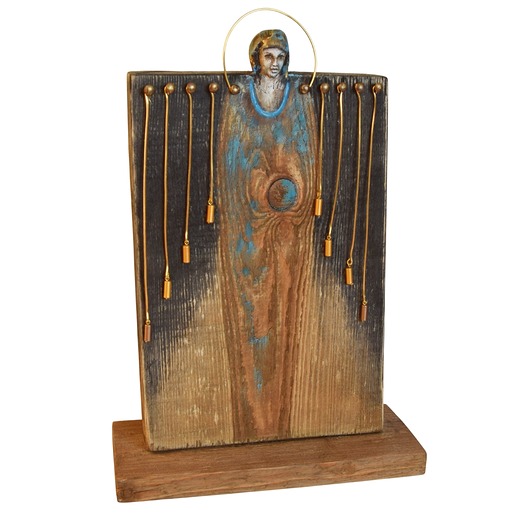 dodatki - różne Dekoracja z drewna abstrakcyjna postać figurka /2/