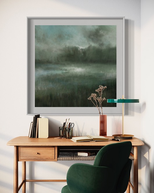 grafiki i ilustracje Pejzaż 90x90 cm