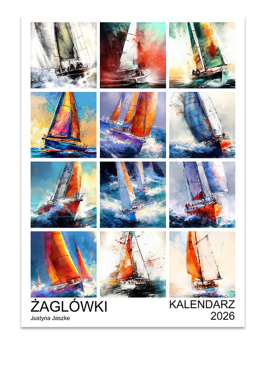 kalendarze i plannery Kalendarz 2026 Żaglówki 15x21 cm