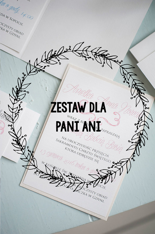 Dla Pani Ani! Zestaw LAUREL I Papel
