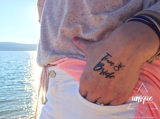 Pierścionek Bride To Be Bridesmaid Wieczór tatto Unique Tattoo