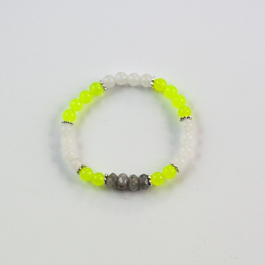 Bransoletka MOKAVE Boho zółty fluo MOKAVE