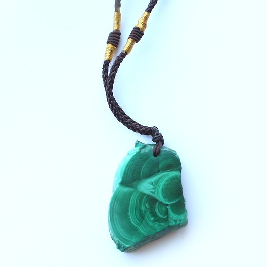 wisiory Wisiorek z malachitem