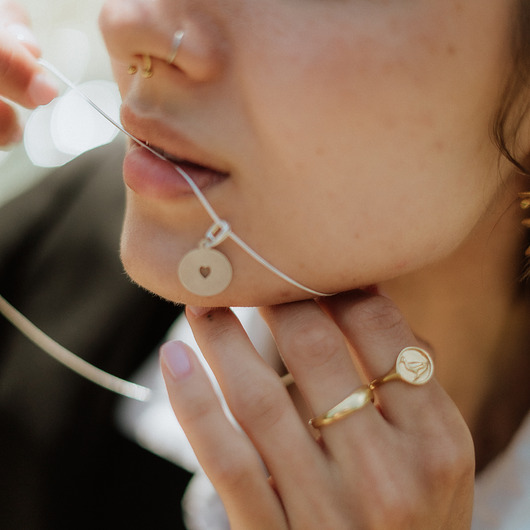 wisiory Zawieszka Dzika Róża Serce