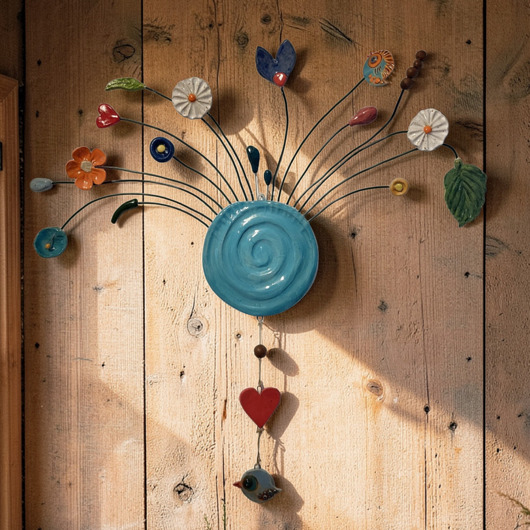 Ozdoby na ścianę Dekoracja ścienna ceramiczna