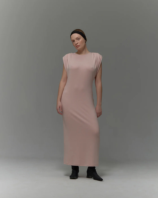sukienki midi damskie Sukienka Bare pastel pink