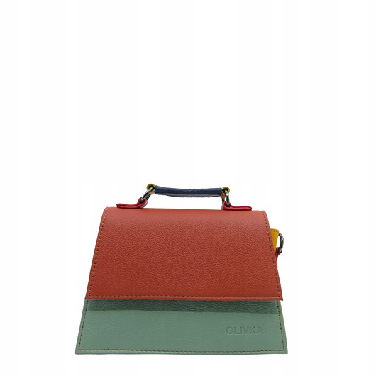 torby na ramię Torebka damska skórzana do ręki, na ramię, mała, oryginalna OLIVKA