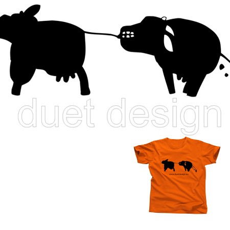 T-shirt duet design 09 Duet design