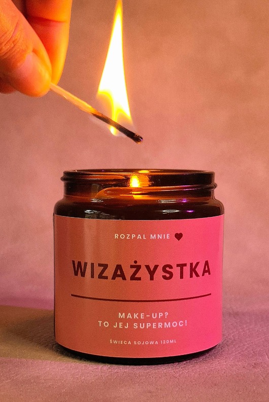 świece zapachowe Świeczka sojowa WIZAŻYSTKA