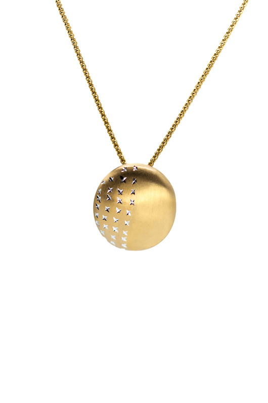 złote naszyjniki Naszyjnik Stellare pozłacany 18k złotem