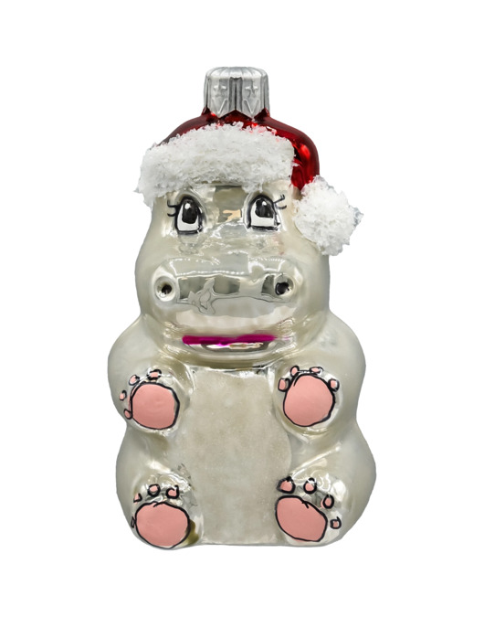 ozdoby choinkowe Bombka choinkowa: Świąteczny hipopotam