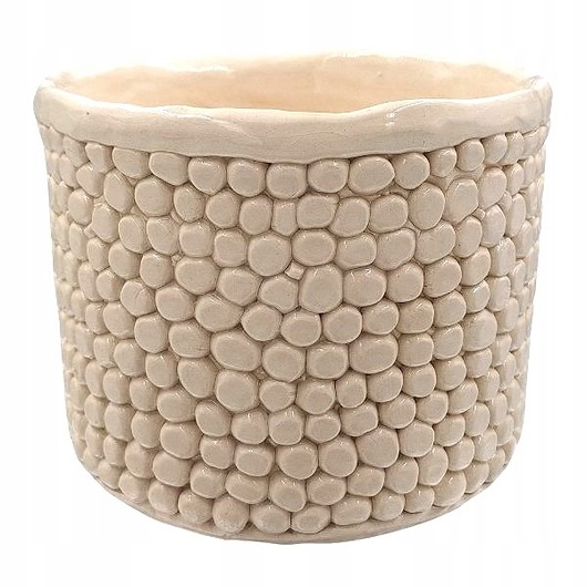 doniczki Doniczka Ceramiczna Handmade Kwiatowy Raj. Doniczka Ręcznie Robiona