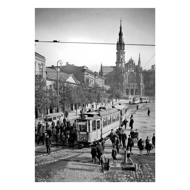 kartki okolicznościowe - wydruki Kartka Premium - Vintage Kraków, Podgórze