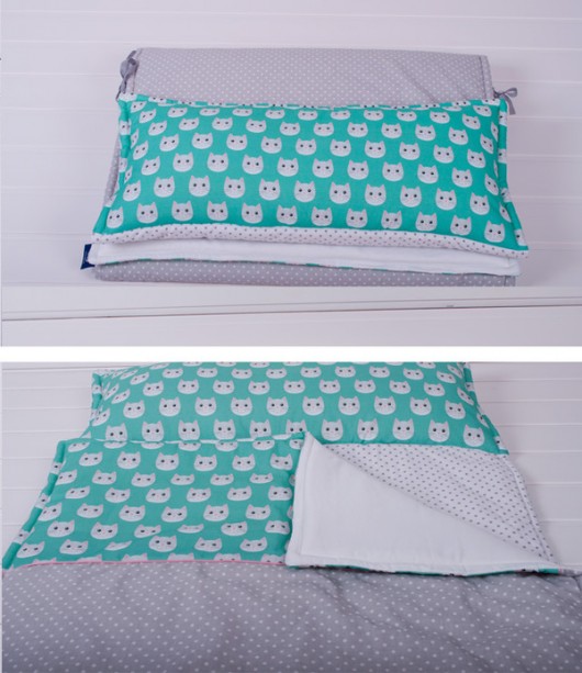 ŚPIWOREK PRZEDSZKOLAKA - szare kotki COZY and DOZY