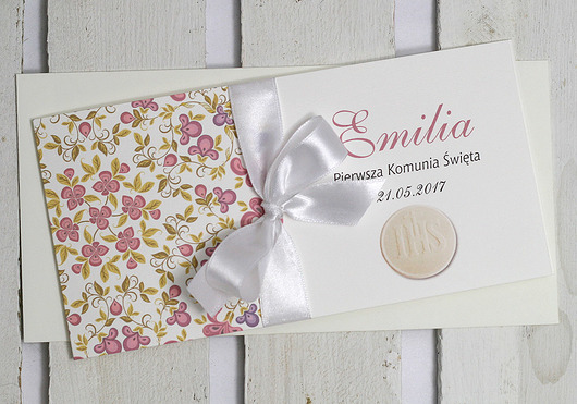 zaproszenia komunijne  - ornament Studio Mini Forma