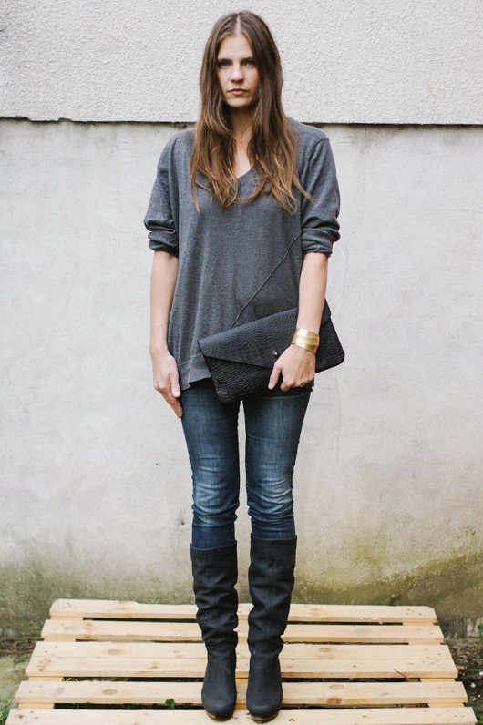 Koperta krokodyl oversized patkas