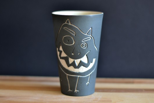 kubek monster ROB z "męskim" uchem coco ceramics