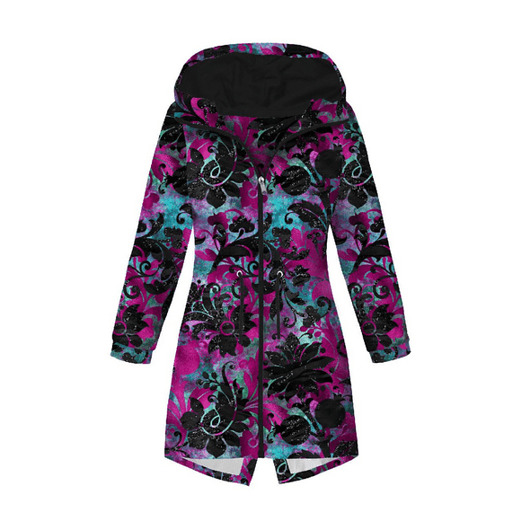 kurtki damskie Kurtka parka damska - FLORAL