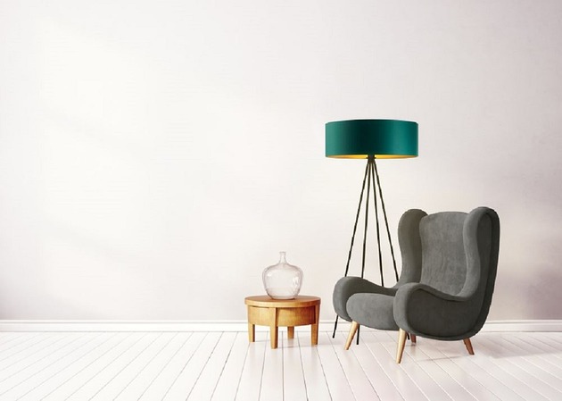 lampy podłogowe Loftowa lampa podłogowa do czytania w salonie IBIZA GOLD