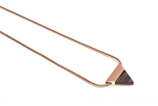 naszyjniki - inne Wyjątkowy Rose Necklace Triangle