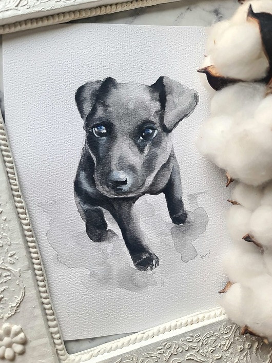 obrazy Akwarela pieski