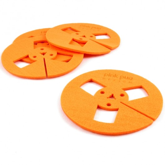 DATA STORAGE - szpula filc orange Pink Pug Design