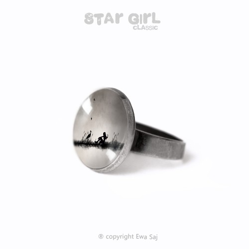Star Girl Classic Bocian , pierścionek Ewa Saj Fotografie