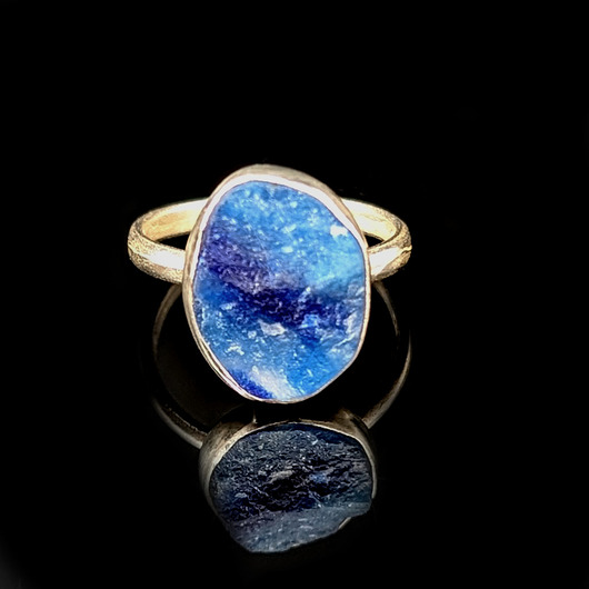 pierścionki srebrne Pierścionek surowy Afganit