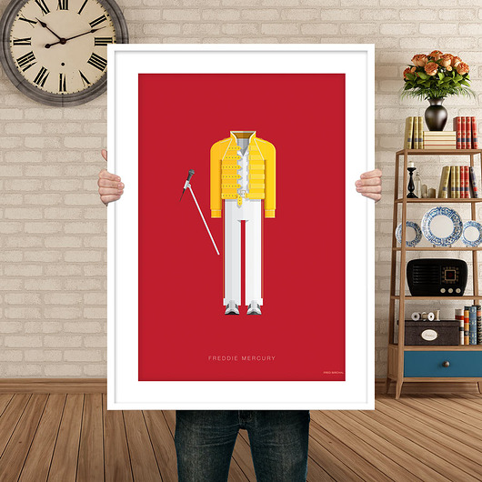 Plakat Freddy Mercury  minimalmill