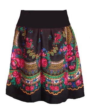 Spodnica urban folk black Rubens
