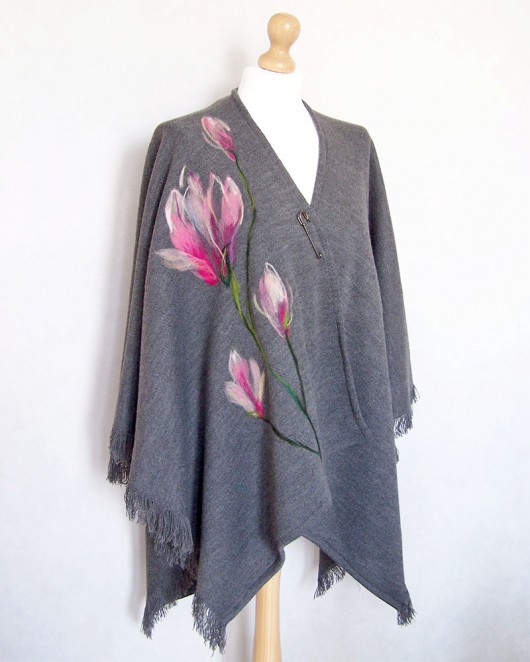 Ponczo chusta MAGNOLIE Gabriela Krawczyk