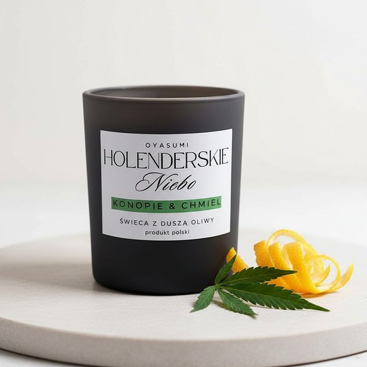 świeczniki i świece Świeca zapachowa z wosku oliwnego Holenderskie Niebo