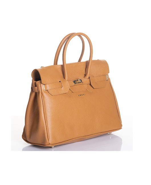 torby na ramię Torba skórzana Shopper- ruda / camel  (7116)
