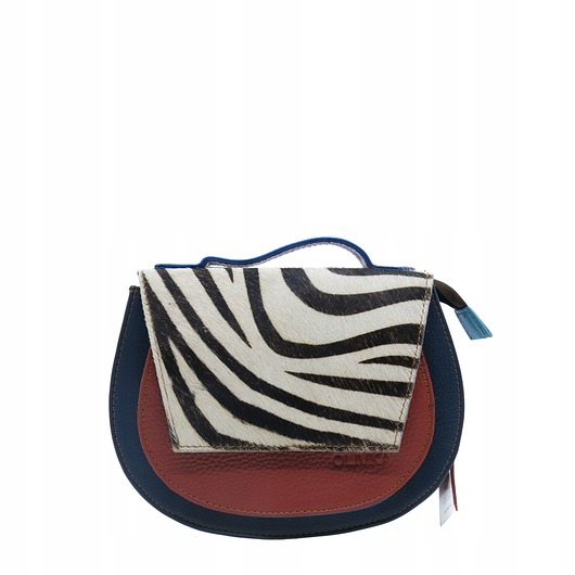 torby na ramię Torebka damska skórzana obrotowa klapka 4w1 rączka pasek OLIVKA