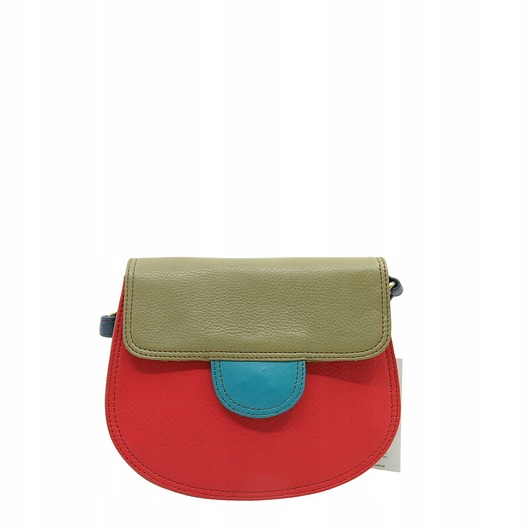 torby na ramię Torebka damska skórzana skóra naturalna listonoszka elegancka eko OLIVKA