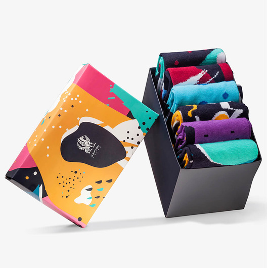 skarpetki damskie Zestaw Kolorowych Skarpet - Nature Box - 6 Par