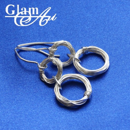 Zwoje - podwójne SILVER Glam Art