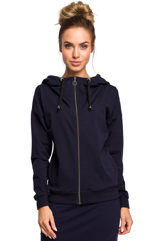 Bluza z kapturem-granatowa(M-420) MOE