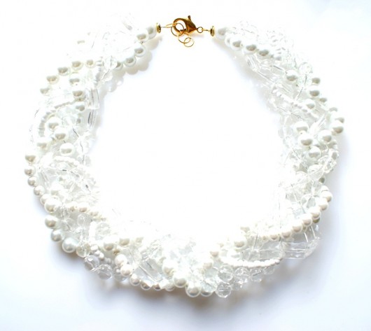 White pigtail  Republika jewelry