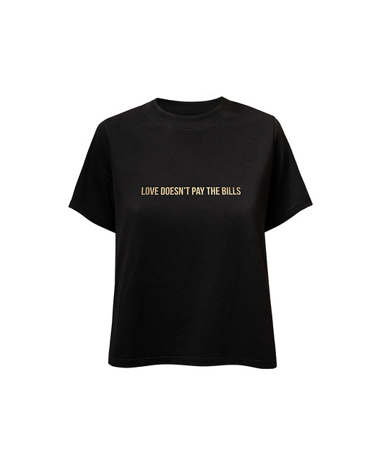 t-shirt damskie T-shirt love black
