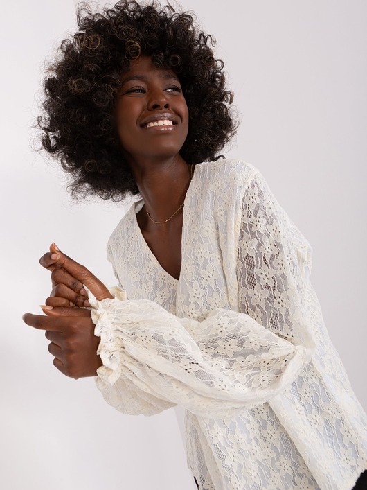 bluzki z długim rękawem damskie Koronkowa bluzka BOHO