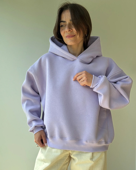 bluza z kapturem damska Bluza Soho lavender z kapturem