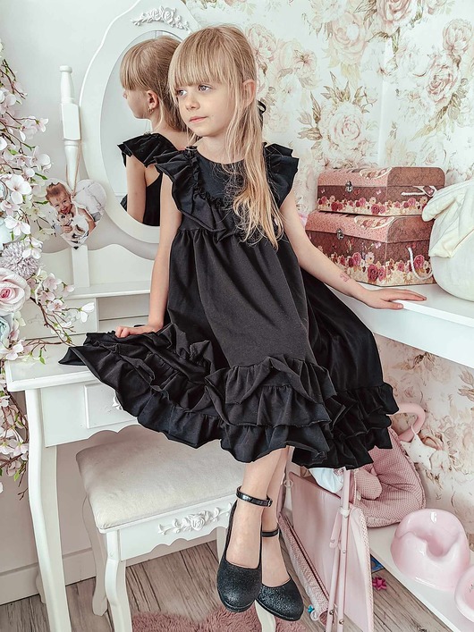 sukienki dla dziewczynki Sukienka Flamenco Black