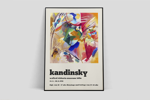 Wassily Kandinsky plakat wystawowy Pas De LArt