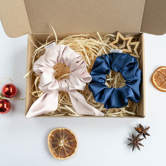 Zestaw scrunchies SATIN wu handmade