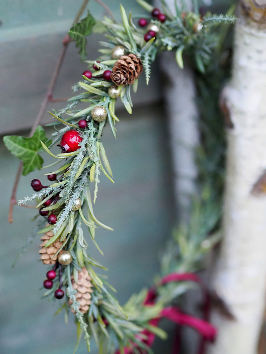 Świąteczny wianek do włosów SWEET DECEMBER FlodiaAtelier