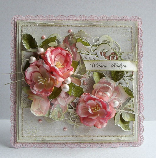 kartki scrapbooking Kartka urodzinowa - na zamówienie